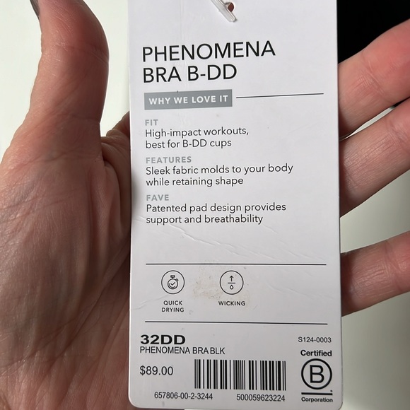 NWT Athleta Phenomena Sports Bra, 32DD - Picture 7 of 8